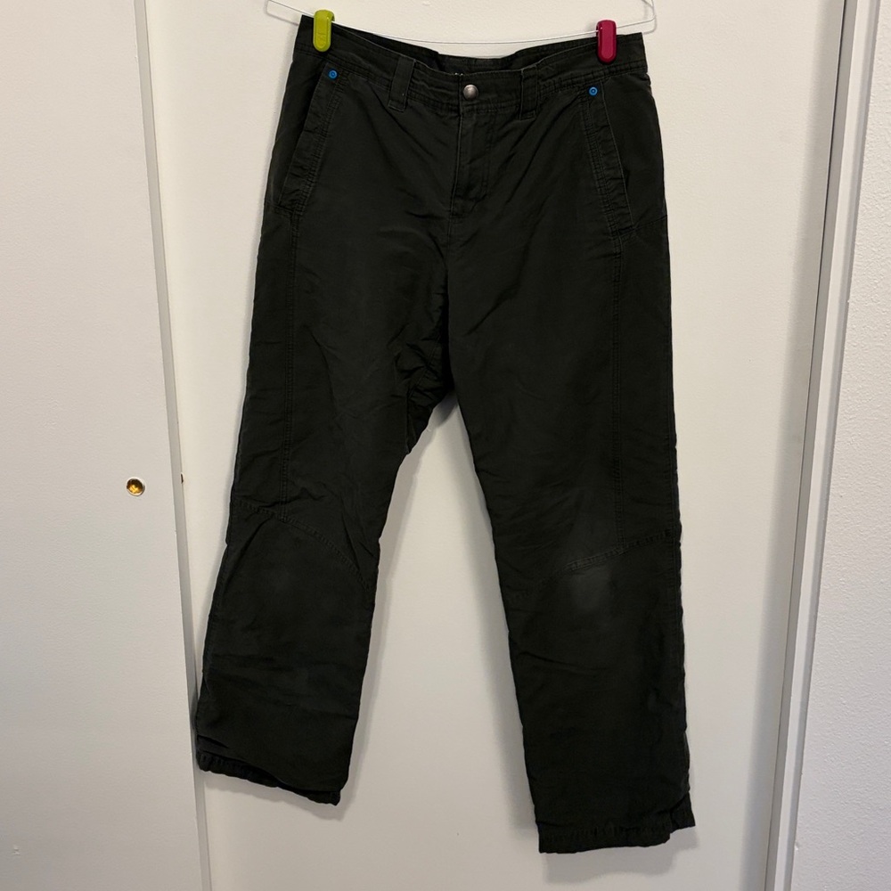 Dark Green Colombia Flannel Insulated Pants